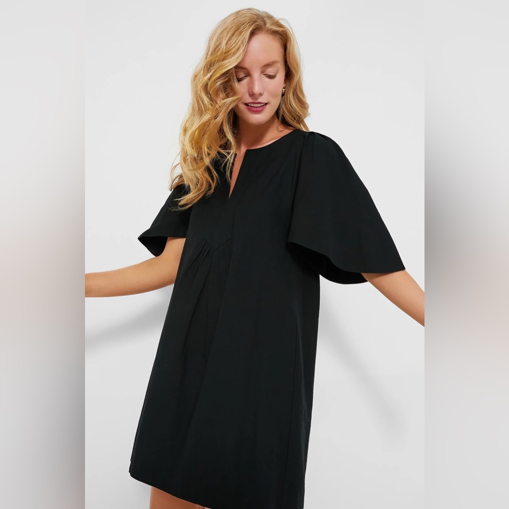Black Finley Flutter Sleeve Dress by Pomander Place from Tuckernuck
